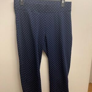 Navy Polka Dot Pants